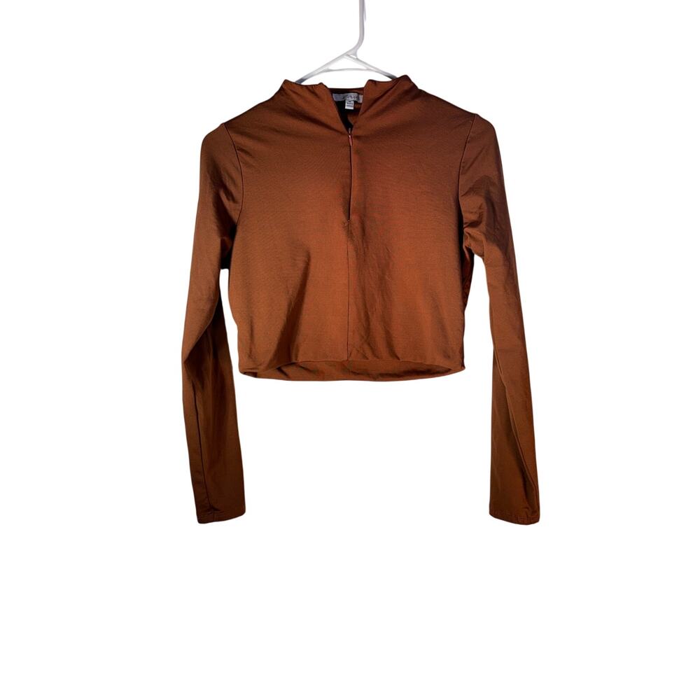 Blashe Brown Cropped Long Sleeve Size M
